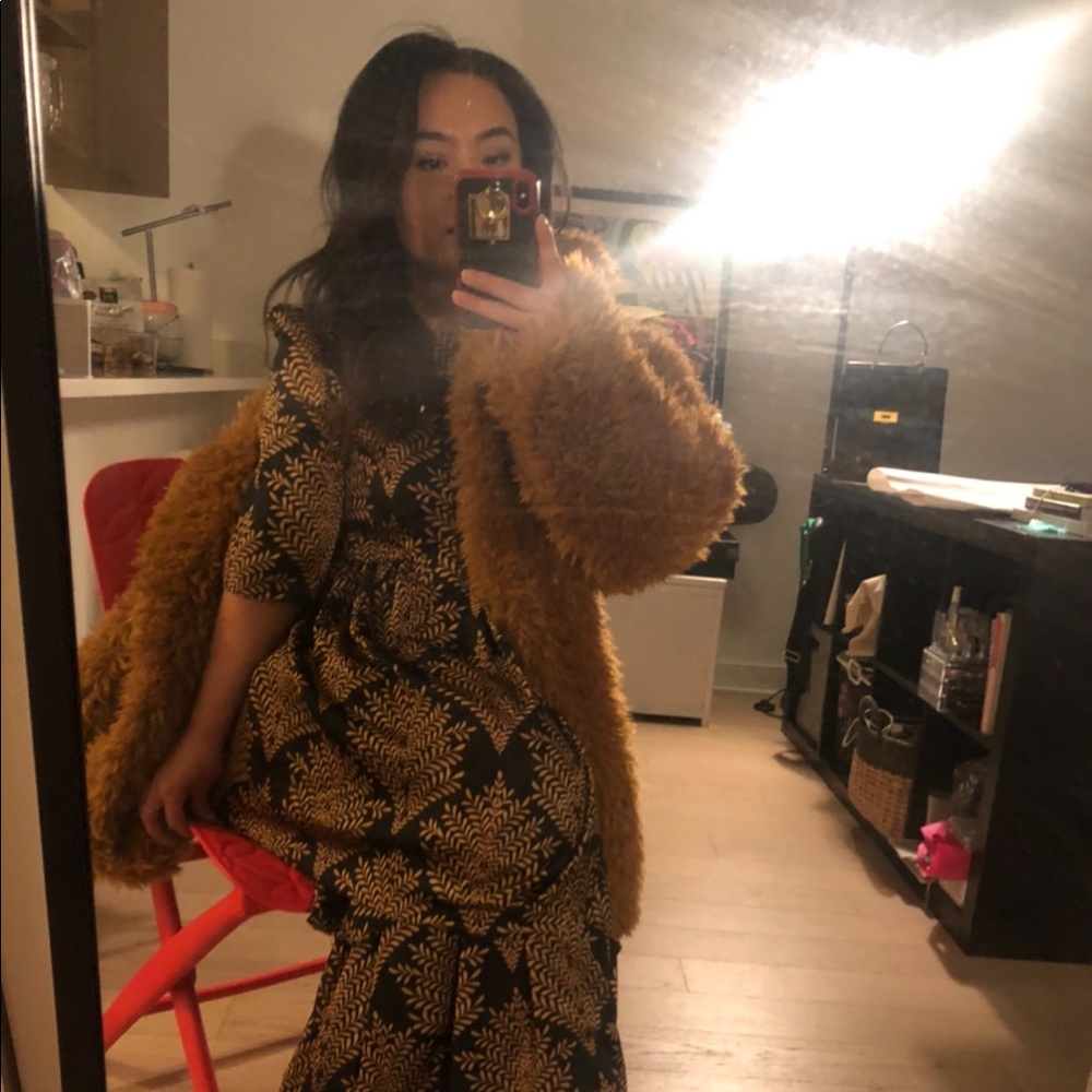 Furry Jacket Shearling Type Worn Once ! - image 1